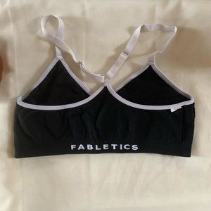 FABLETICS Black Reversible Sports Bra